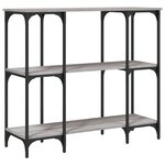 vidaXL Table console sonoma gris 102x35x90 cm bois d'ingénierie