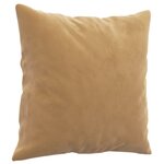 vidaXL Ensemble de canapés 2 Pièces avec coussins marron velours