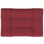 vidaXL Coussin de palette rouge bordeaux 120x80x12 cm tissu