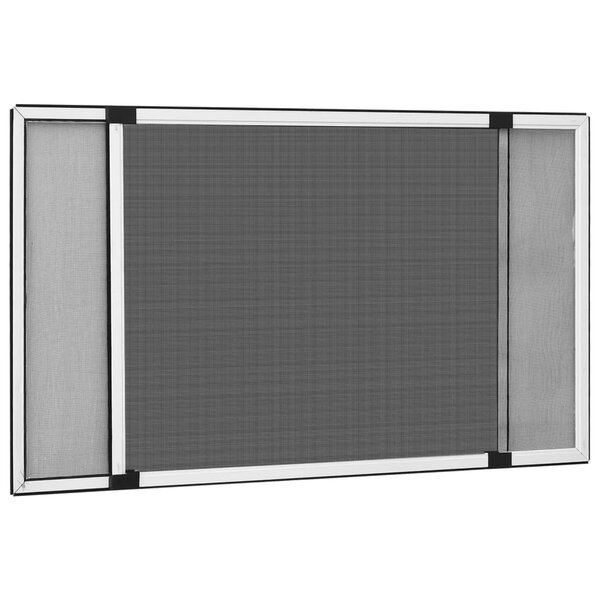 vidaXL Moustiquaire extensible pour fenêtres Blanc (75-143)x50 cm