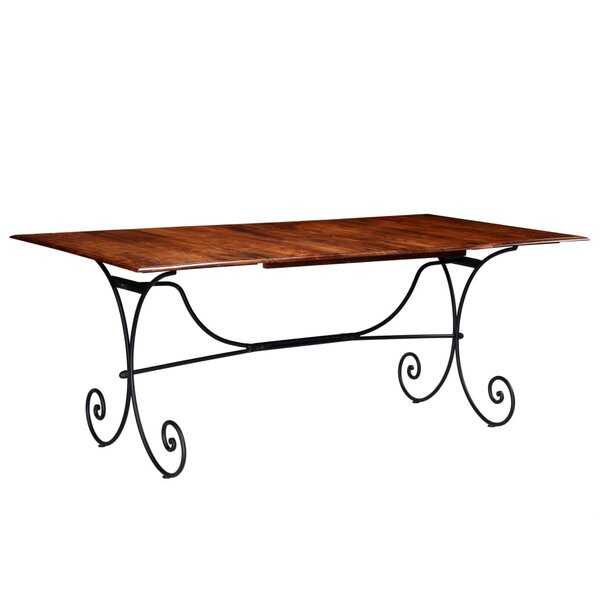 vidaXL Table de salle à manger Bois avec finition miel 200x100x76 cm