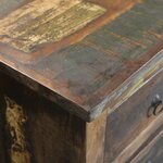 vidaXL Armoire avec 16 tiroirs en style antique Bois massif recyclé