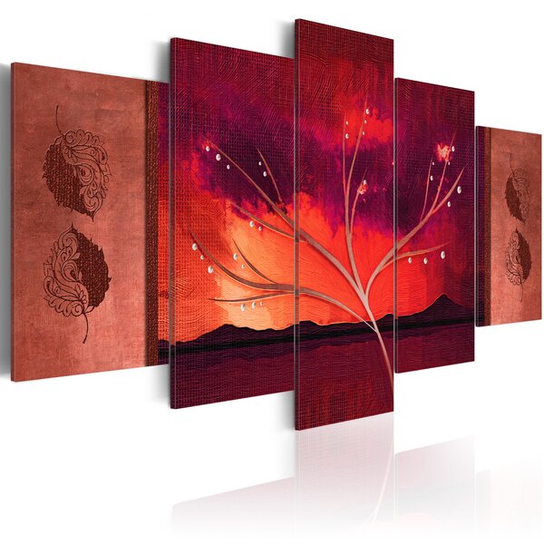 Tableau - carmine autumn l x h en cm 200x100
