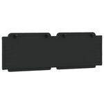 vidaXL Coussin de tête de lit noir 160 cm similicuir