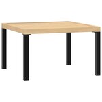 vidaXL Salon de jardin 5 Pièces avec coussins noir aluminium