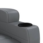 vidaXL Fauteuil inclinable Anthracite Similicuir