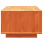 vidaXL Table basse cire marron 110x50x33 5 cm bois massif de pin