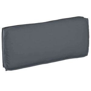 vidaXL Coussin pour assise / dossier de palette avec oreiller Anthracite