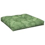 vidaXL Coussins de palette lot de 2 motif de feuilles tissu