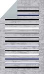 Tapis de salon à rayures 160 x 230 cm - Gris