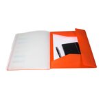 Trieur polypropylène 3 rabats Opaque 8 compartiments Coloris Aléatoire EXACOMPTA