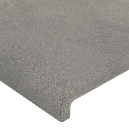 VIDAXL Cadre de lit Gris fonce 80x200 cm Velours pas cher 