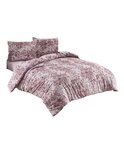 Parure de lit rose SOFRANO 260 x 240 cm