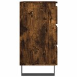 vidaXL Tables de chevet 2 Pièces chêne fumé 40x35x69 cm bois ingénierie