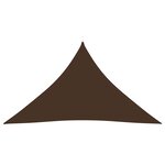 vidaXL Voile de parasol tissu oxford triangulaire 5x5x6 m marron