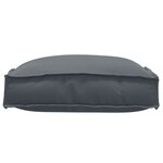 vidaXL Coussins de palette pour siège 2 Pièces Anthracite 40x40x8 cm Tissu Oxford