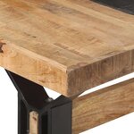 vidaXL Table de salle à manger 180x90x76 cm Bois de manguier brut