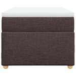 vidaXL Sommier à lattes de lit avec matelas Marron foncé 100x200 cm