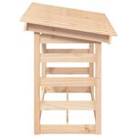 vidaXL Support pour bois de chauffage 108x64 5x78 cm Bois de pin