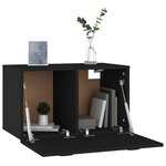 vidaXL Armoire murale Noir 60x36 5x35 cm Bois d'ingénierie