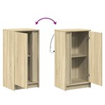 vidaXL Buffet avec LED chêne sonoma 42 5x34x85 cm bois d'ingénierie