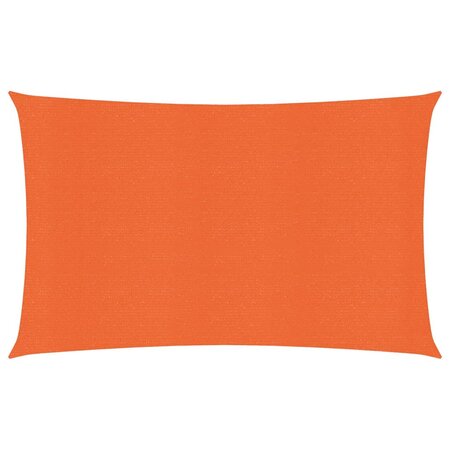 vidaXL Voile d'ombrage 160 g/m² Orange 3 5x5 m PEHD