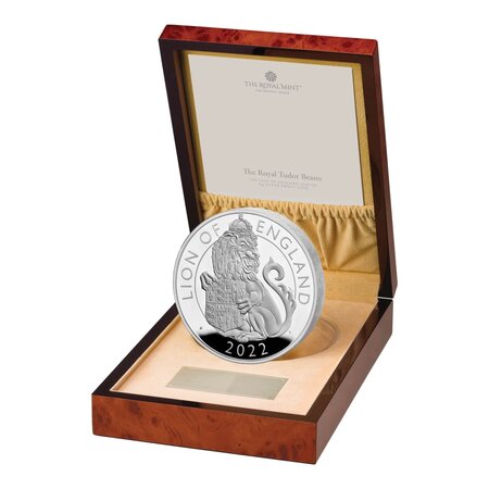 Pièce de monnaie 500 Pounds Lion d’Angleterre 2022 – Argent BE