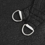 vidaXL Voile d'ombrage 160 g/m² Noir 2x3 m PEHD