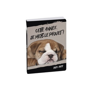 Agenda Scolaire 2021-2022 - 17x12 cm - Multilingue - Chien