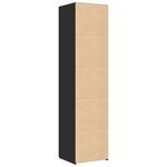 vidaXL Buffet haut noir 45x42 5x185 cm bois d'ingénierie