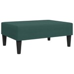 vidaXL Ensemble de canapés 2 Pièces avec coussins vert foncé velours