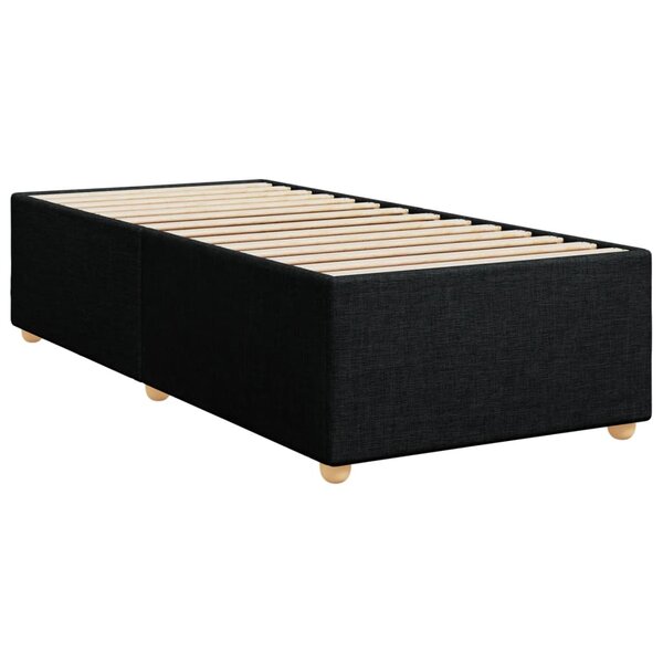 vidaXL Cadre de lit Noir 80x200 cm Tissu