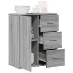 vidaXL Buffet sonoma gris 60x31x70 cm bois d'ingénierie