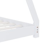 vidaXL Cadre de lit d'enfant Blanc Bois de pin massif 80x160 cm