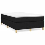 vidaXL Cadre de lit Noir 120x200 cm Tissu