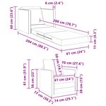 vidaXL Sofa-lit 2-en-1 Crème 74x77x81 cm Tissu
