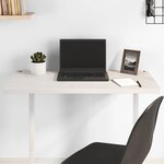 vidaXL Dessus de bureau blanc 80x40x2 5 cm bois massif de pin