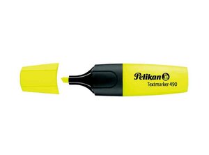 Surligneur Textmarker 490 Pte biseautée 1 - 5 mm Jaune fluo PELIKAN