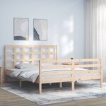 vidaXL Cadre de lit sans matelas 160x200 cm bois massif