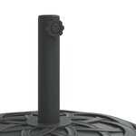 vidaXL Base de parasol pour mâts Ø38 / 48 mm 12 kg rond