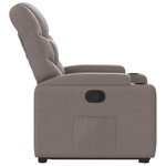 vidaXL Fauteuil inclinable taupe tissu