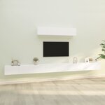 vidaXL Ensemble de meubles TV 6 Pièces Blanc Bois d'ingénierie
