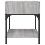 vidaXL Tables de chevet 2 Pièces sonoma gris 40x41x50 cm bois ingénierie