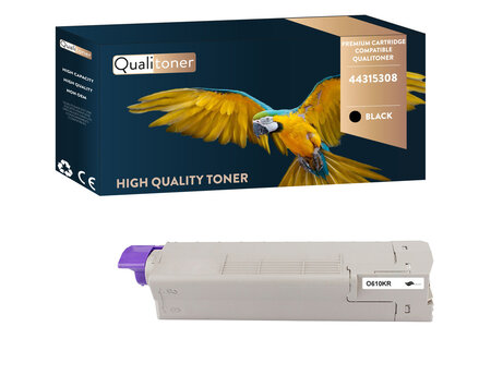 Qualitoner x1 toner 44315308 noir compatible pour oki