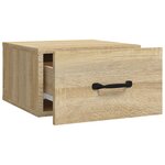 vidaXL Tables de chevet murales 2 Pièces Chêne sonoma 35x35x20 cm