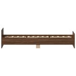 vidaXL Cadre de lit sans matelas chêne marron 100x200 cm
