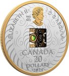 Pièce de monnaie en Argent 20 Dollars g 20.8 Millésime 2024 DANCING AMMOLITE AIR
