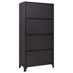 vidaXL Armoire à casiers Anthracite 90x45x180 cm Acier