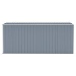 vidaXL Abri de jardin mural Gris 118x382x178 cm Acier galvanisé