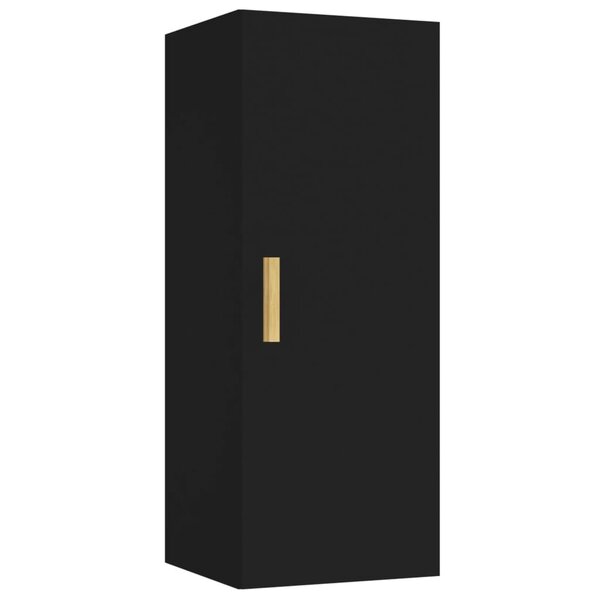 vidaXL Armoire murale Noir 34 5x34x90 cm Bois d'ingénierie